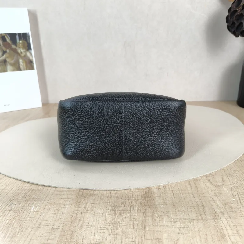 PRADA Shoulder Bag Black Calfskin Mini 18 × 9 × 16 cm — cover view 3 of 6