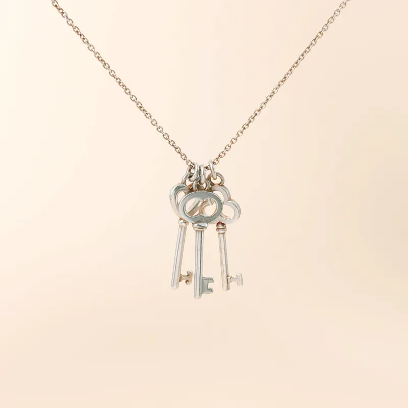 Tiffany&Co. Necklace Keys Collection Necklace 925 One Size 40cm
