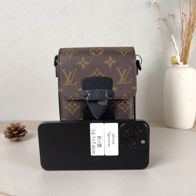 Louis Vuitton Crossbody Bag S-Lock Vertical Box Monogram PV Cmini12 × 7 × 19 cm — cover view 2 of 5
