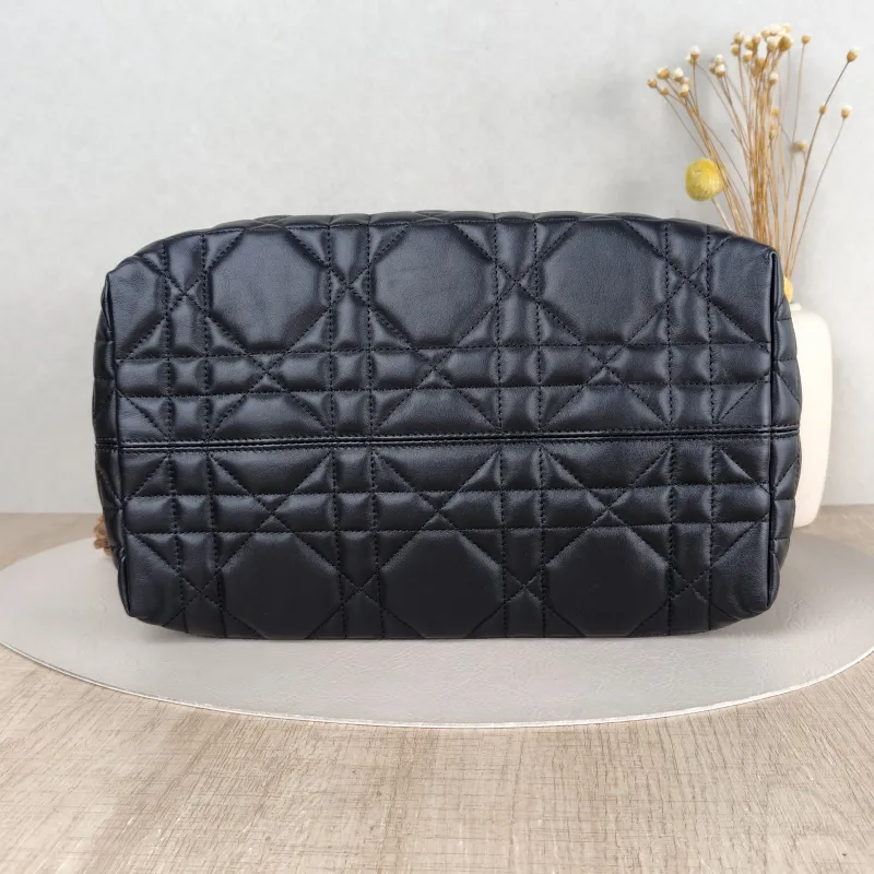 DIOR Top Handle Bag TOUJOURS Black Calfskin Medium 28.5 × 17 × 21.5 cm — cover view 2 of 5