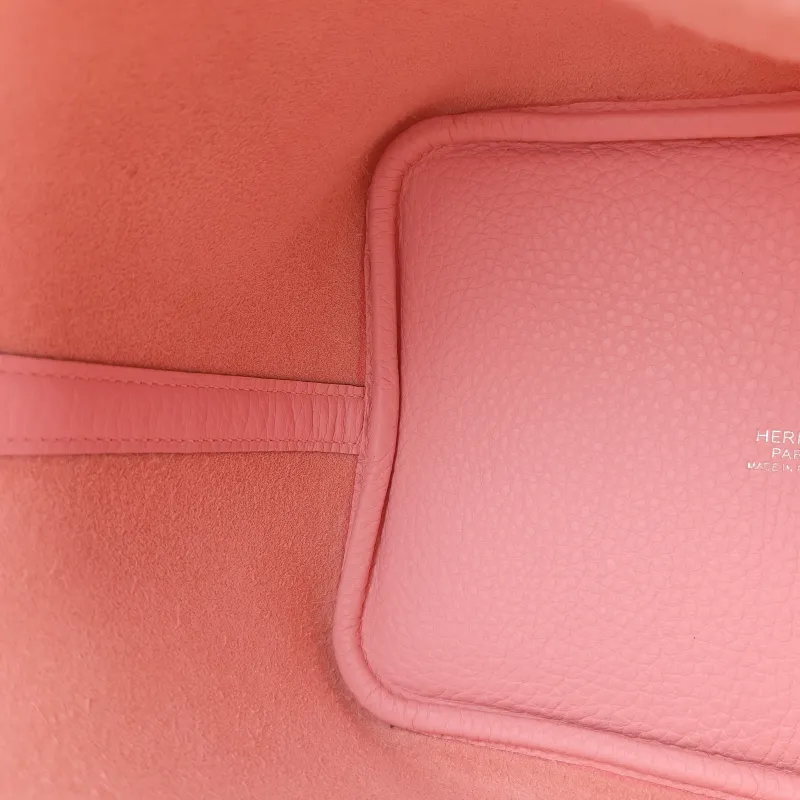 Hermès Top Handle Bag Picotin Lock 18 18 Pink Taurillon Clemence TC Calfskin Small 18 × 13 × 18 cm K — detail view 11 of 12