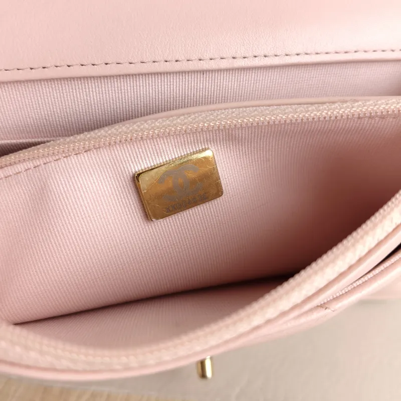 Chanel Crossbody Bag 19Bag WOC Pink SL ambskin Mini 19.2 × 3.5 × 12.3 cm — detail view 3 of 12