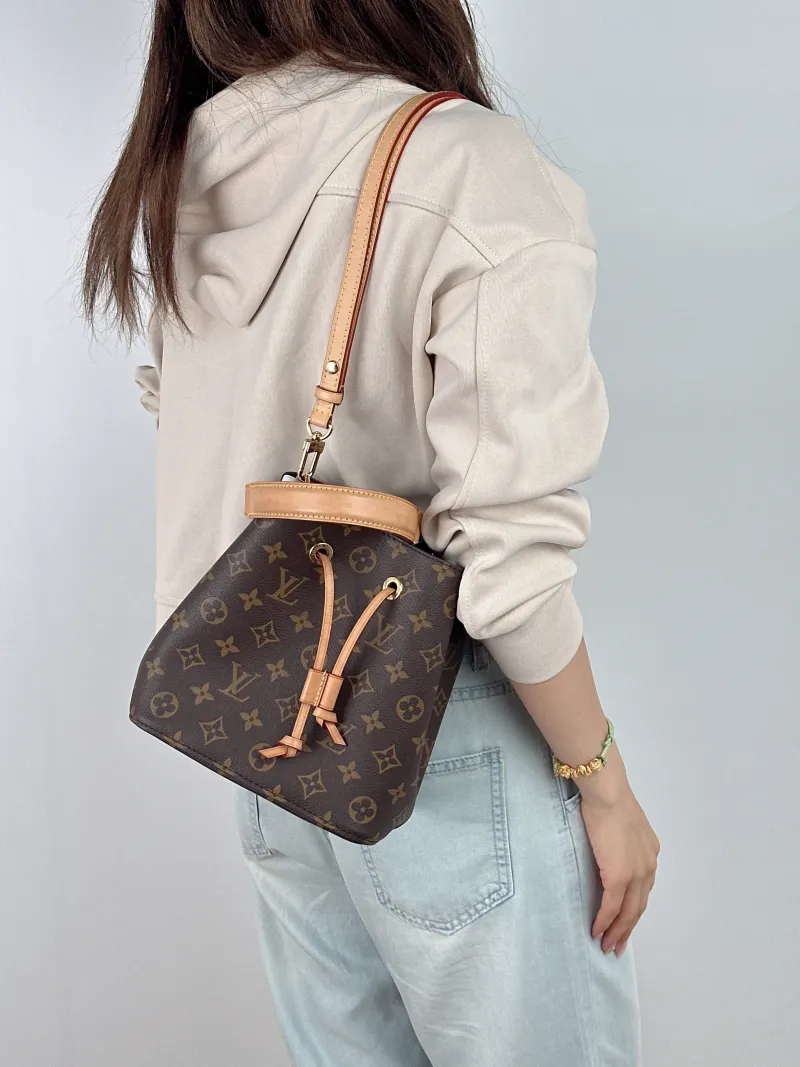 Louis Vuitton Crossbody Bag NÉONOÉ Bucket Bag BB Monogram PVC BB 20 × 13 × 20 cm — on-model view 2 of 3