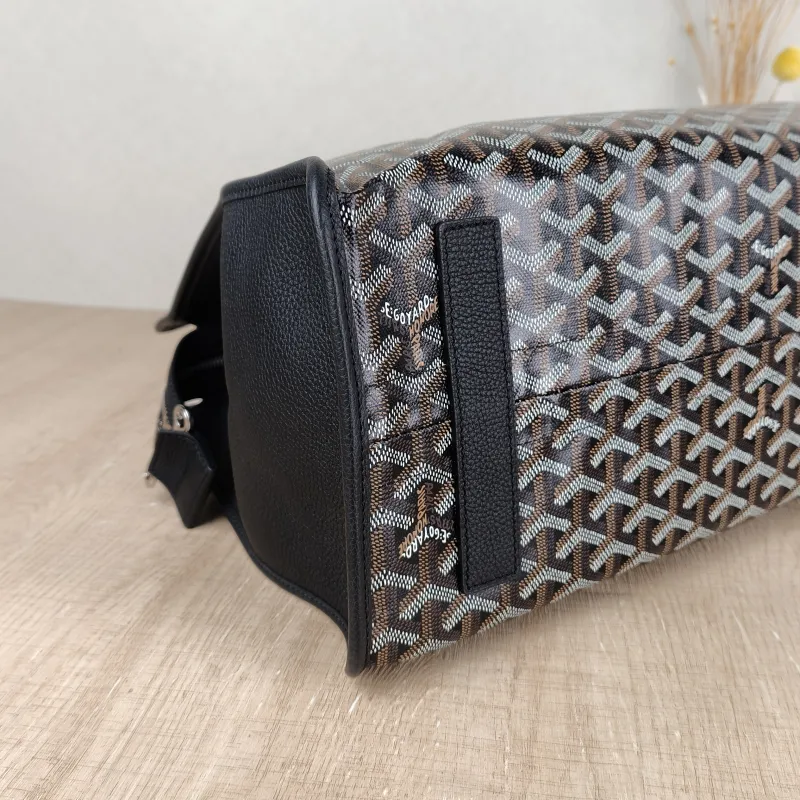 GOYARD Top Handle Bag hardy y tote Black PVC Small 40 × 17 × 31 cm — detail view 5 of 10