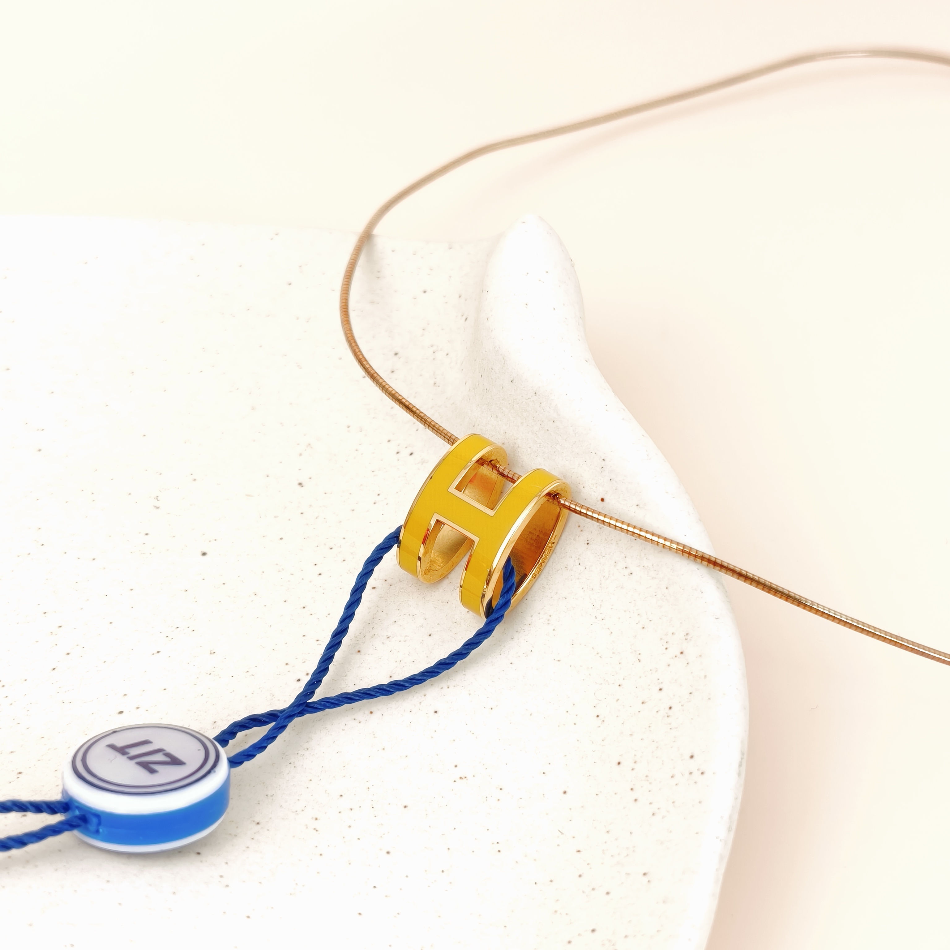 Hermès Necklace Pop HN ecklace Yellow Large42cm — cover view 4 of 8