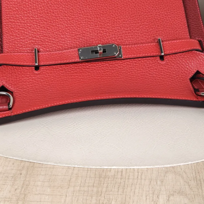 Hermès Crossbody Bag Jypsiere 28S5 Taurillon Clemence TC Calfskin Small28 × 12.5 × 23.5 cm — detail view 9 of 13