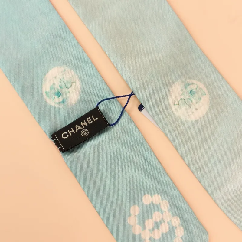 Chanel Pink Blue Silk One Size 6*200cm โ cover view 4 of 6