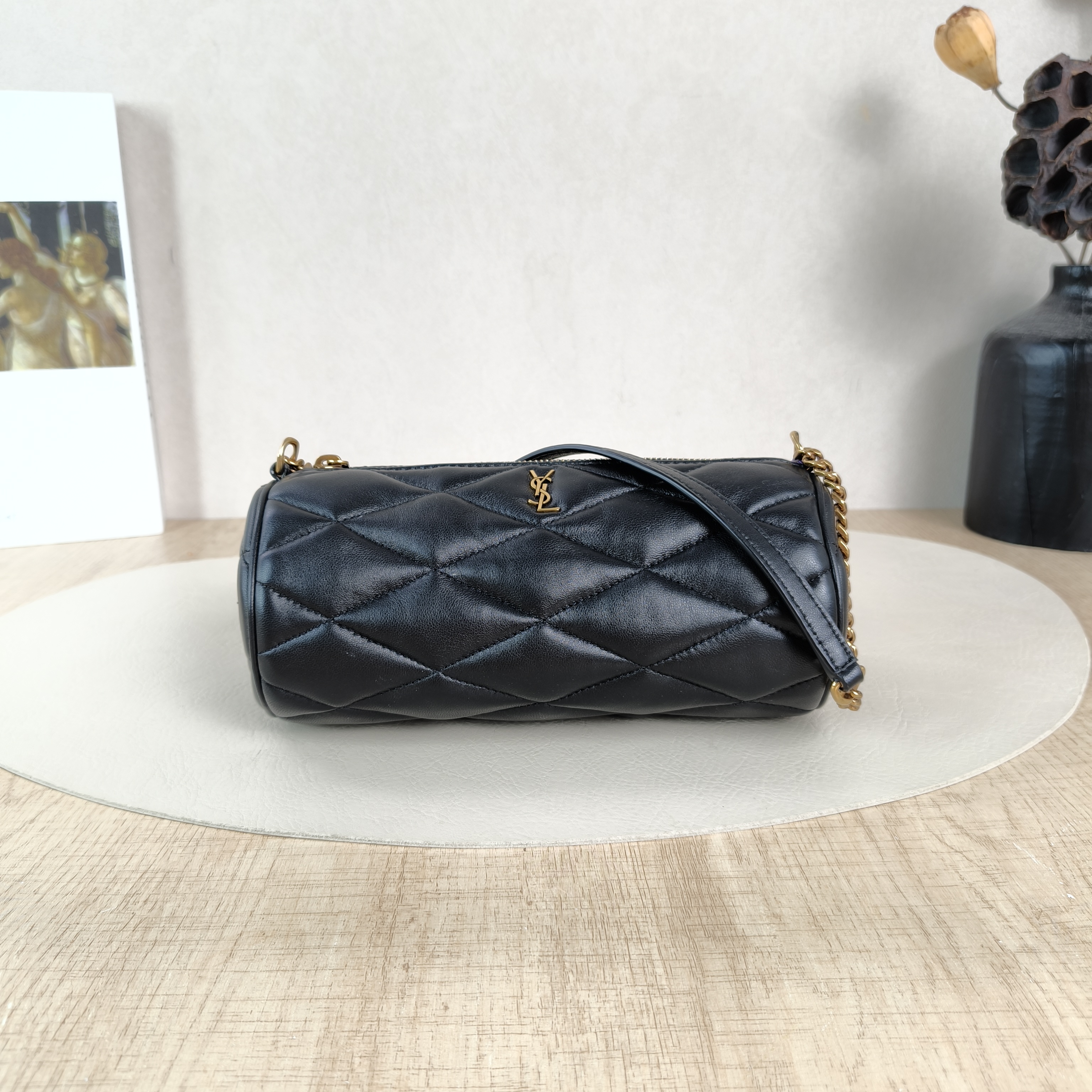 SAINT LAURENT Shoulder Bag Sade Black SL ambskinmini20 × 10 × 10 cm