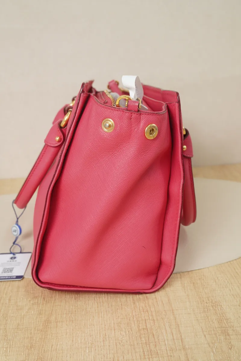 FERRAGAMO Pink Calfskin · Shoulder Strap · 27 × 12 × 21 cm — detail view 9 of 16