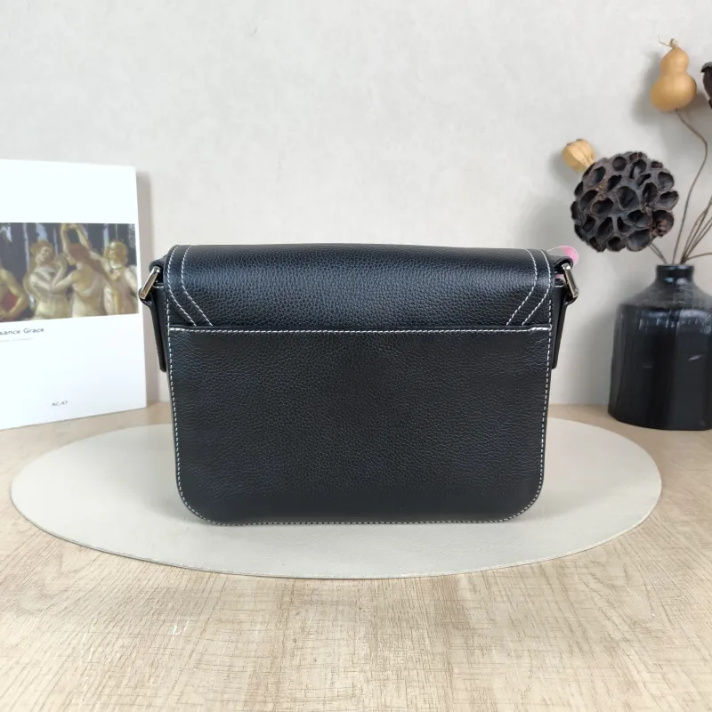 DIOR Crossbody Bag Black Calfskin Small 23 × 6 × 17.5 cm — cover view 5 of 5