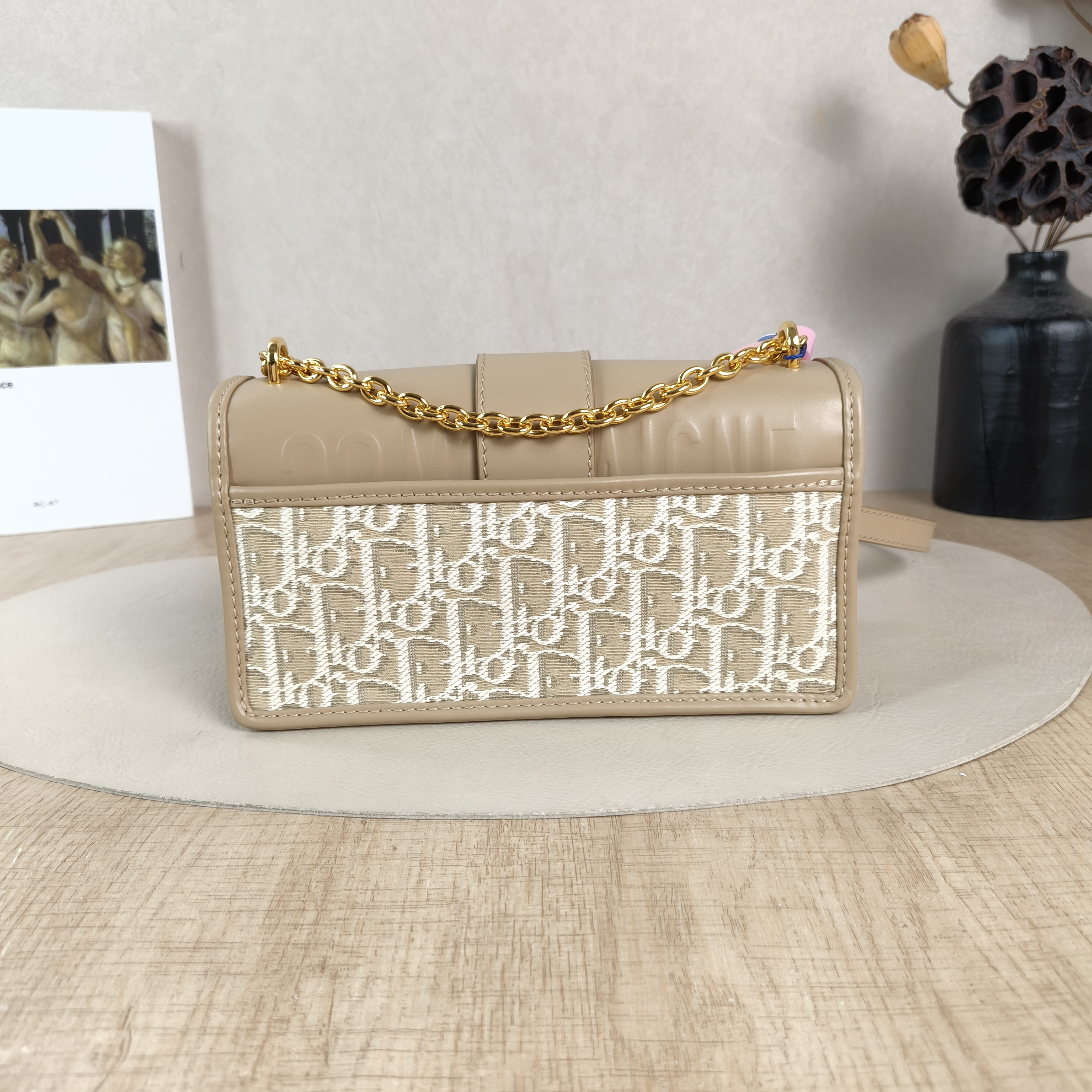 DIOR Crossbody Bag30 Montaigne East-West 30 Calfskin,Canvas Small21 × 6 × 12 cm — cover view 4 of 6