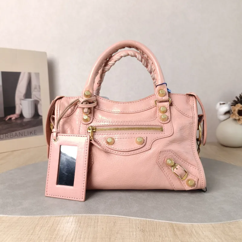 BALENCIAGA Crossbody Bag neo cagole Pink Lambskin Small 24 × 5 × 15 cm — cover view 2 of 6