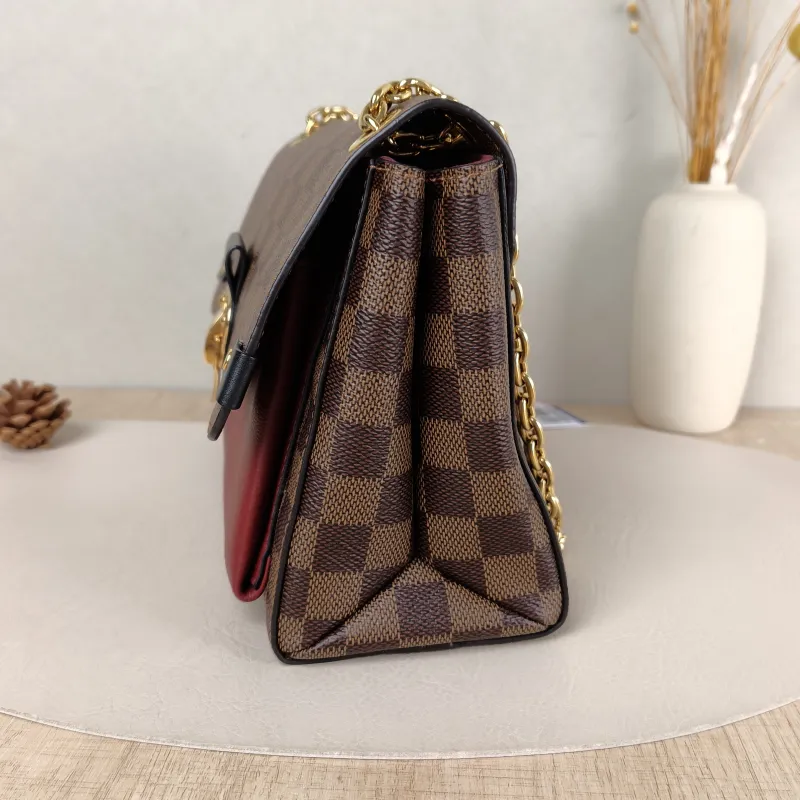 Louis Vuitton Shoulder Bag VAVIN Red · PVC Small 25 × 9.5 × 17 cm — detail view 6 of 14
