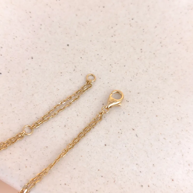 CARTIER Necklace LOVE Collection Pendant 2 Diamond Gold 18K Diamond Small Edition 41cm — cover view 2 of 8