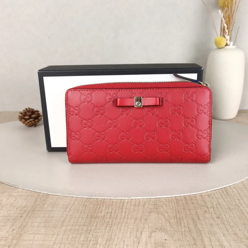 GUCCI Wallet Wallet Red Calfskin19 × 2.5 × 10 cm — cover view 3 of 6