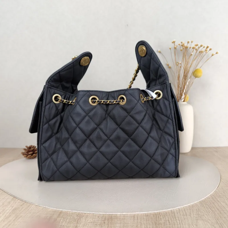 Chanel Shoulder Bag 25Bag Grey Canvas Small 26 × 14 × 30 cm — cover view 4 of 6