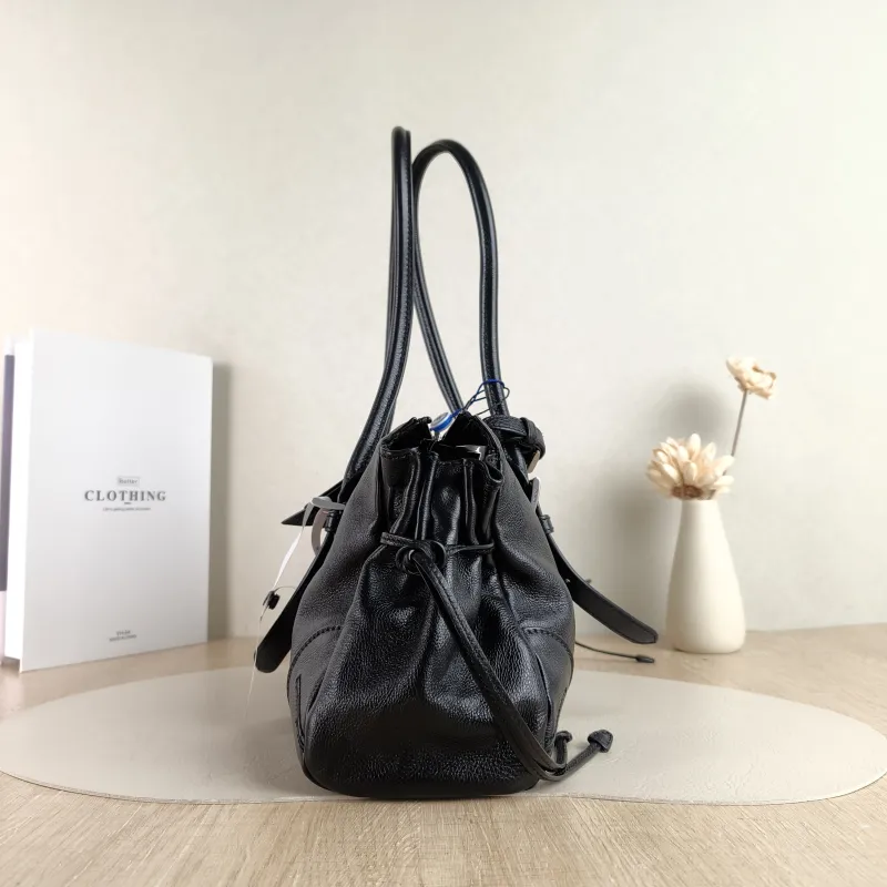 PRADA Shoulder Bag Karin Tote Bag Black Calfskin Medium 32 × 10.5 × 17.5 cm — detail view 8 of 12