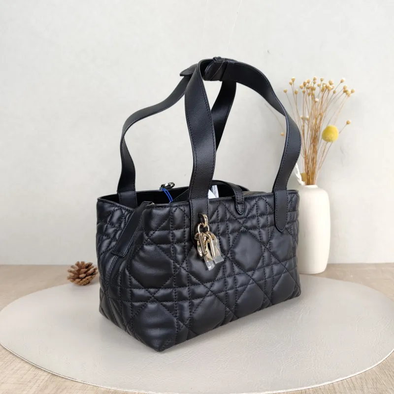 DIOR Top Handle Bag TOUJOURS Black Calfskin Small23 × 12 × 15.5 cm — cover view 2 of 5