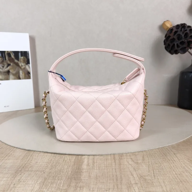 Chanel Crossbody Bag Crossbody Bag Pink Grained Calfskin One Size 16 × 6.5 × 12.5 cm — cover view 5 of 5
