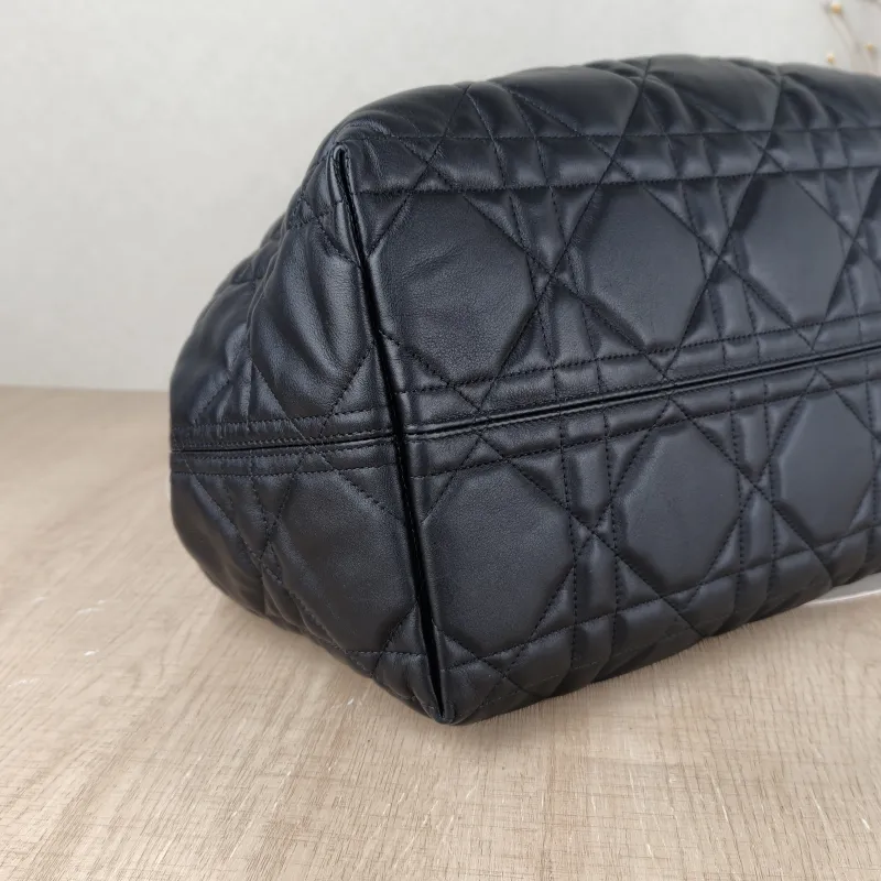 DIOR Top Handle Bag TOUJOURS Black Calfskin Large37 × 21 × 27 cm — detail view 3 of 11