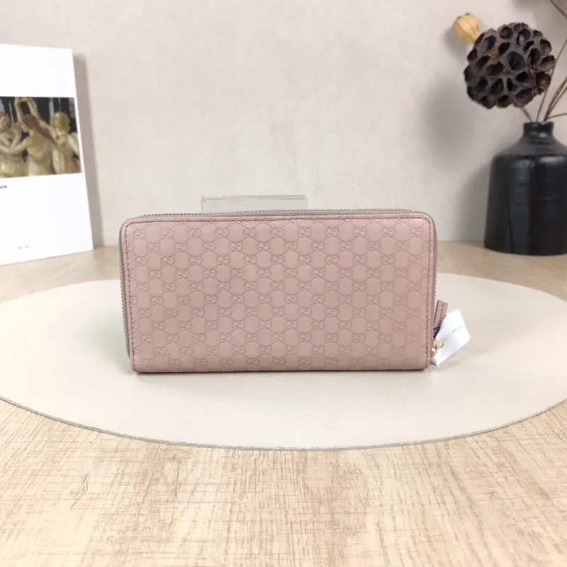 GUCCI Wallet Wallet Pink Calfskin One Size19 × 2.5 × 10 cm — cover view 5 of 5