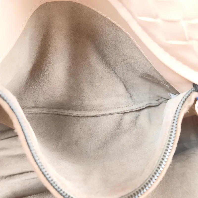 Bottega Veneta Top Handle Bag Woven Top Handle Bag Pink Lambskin One Size 24 × 11 × 20 cm — detail view 2 of 10