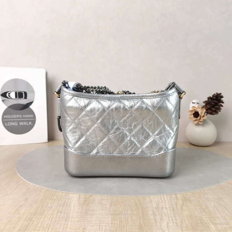 Chanel Crossbody Bag Gabrielle Gabrielle Bag Silver CC alfskin Small20 × 8 × 15 cm — cover view 4 of 5
