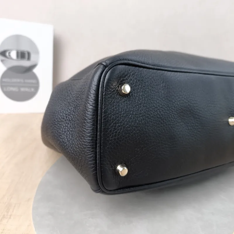 DIOR Top Handle Bag issimo Tote Bag Black Calfskin Large38 × 12 × 27 cm — detail view 5 of 12