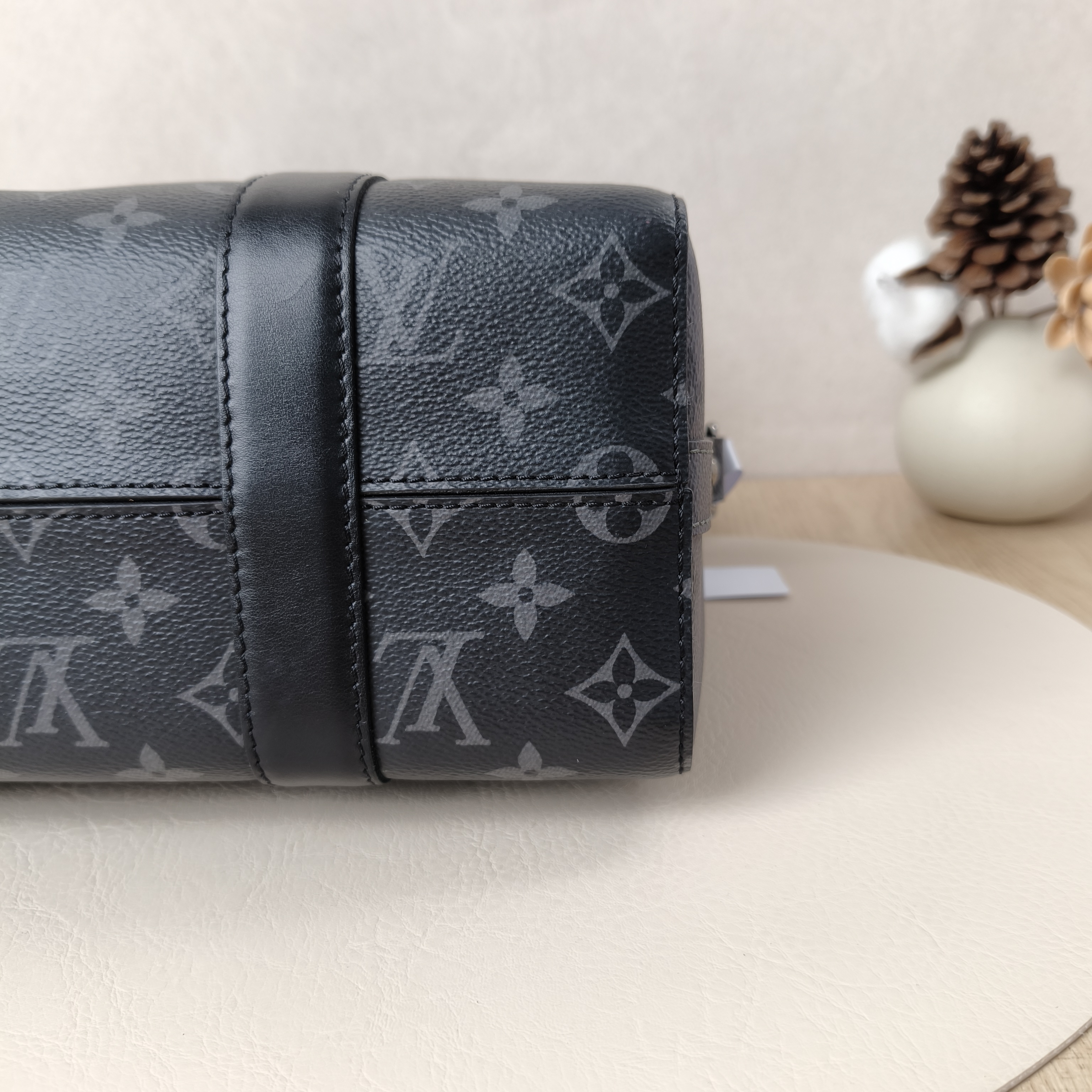 Louis Vuitton Crossbody Bag City Keepall Black PVC Medium27 × 13 × 17 cm — cover view 10 of 12
