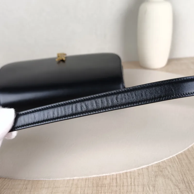 SAINT LAURENT Shoulder Bag VOLTAIRE Black Calfskin Mini 21 × 4.5 × 11 cm — detail view 5 of 13