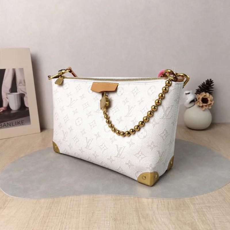 Louis Vuitton Crossbody Bag Bobo Trunk White PVC One Size 32 × 9.5 × 19 cm — cover view 4 of 5