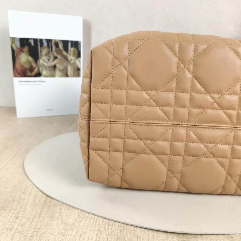 DIOR Top Handle Bag TOUJOURS Caramel Calfskin Medium 28.5 × 17 × 21.5 cm — detail view 6 of 14