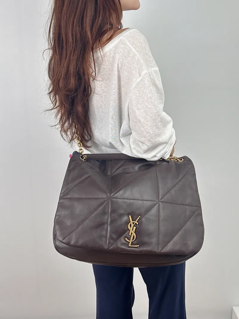 SAINT LAURENT Crossbody Bag Jamie 4.3 Chain Bag Lambskin Large 43 × 9 × 29 cm — on-model view 2 of 2