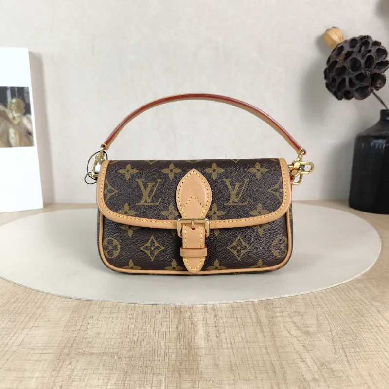 Louis Vuitton Crossbody Bag Diane Baguette Bag Monogram PVC nano 19 × 6 × 10.5 cm