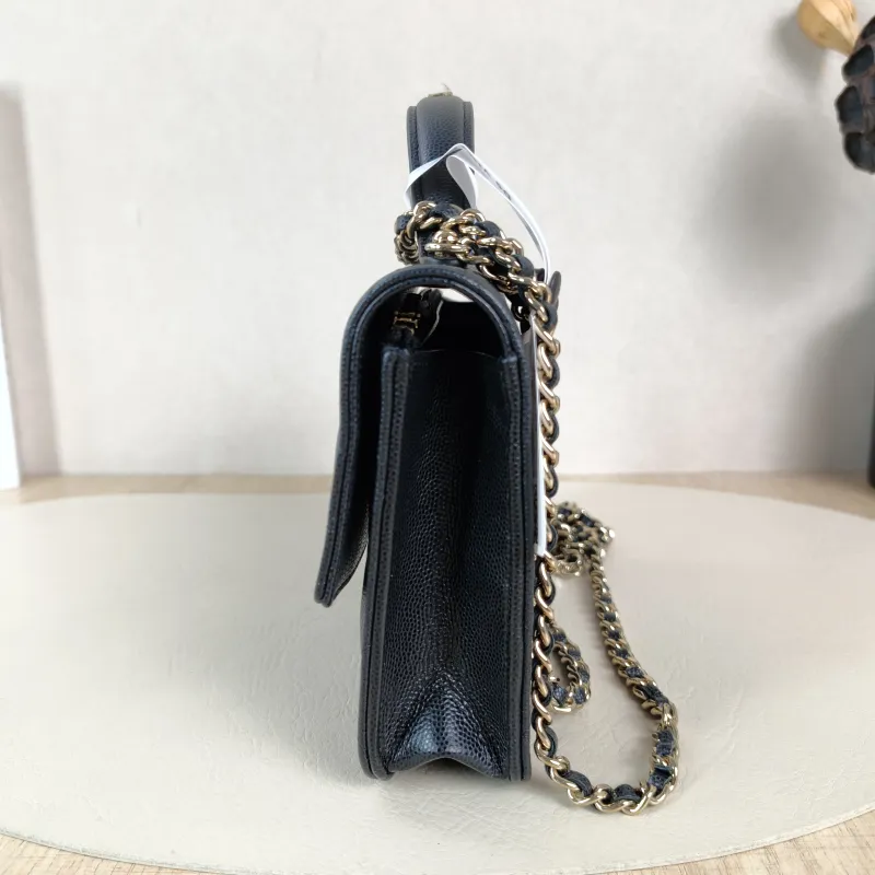 Chanel Backpack Backpack Black Grained Calfskin One Size18.2 × 5 × 14 cm — detail view 5 of 15