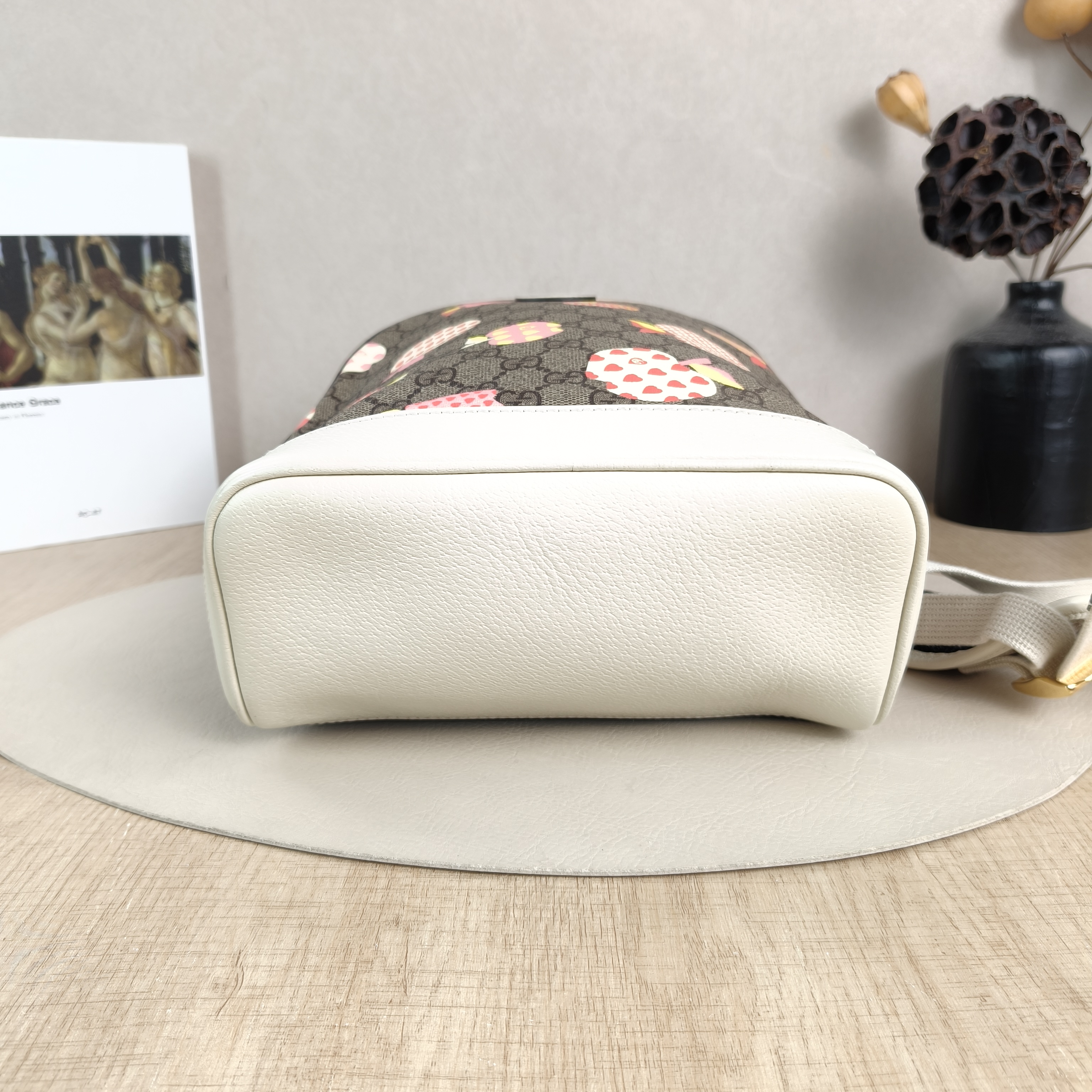 GUCCI Backpack Backpack White Monogram PVC One Size22 × 12.5 × 30 cm — cover view 2 of 5