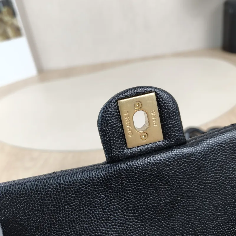Chanel Shoulder Bag24p Shoulder Bag Black Grained Calfskinmini19 × 5.5 × 14 cm — detail view 5 of 14
