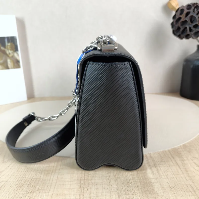 Louis Vuitton Crossbody Bag Twist Black Epi Embossed Calfskin Medium 23 × 9.5 × 17 cm — detail view 2 of 13