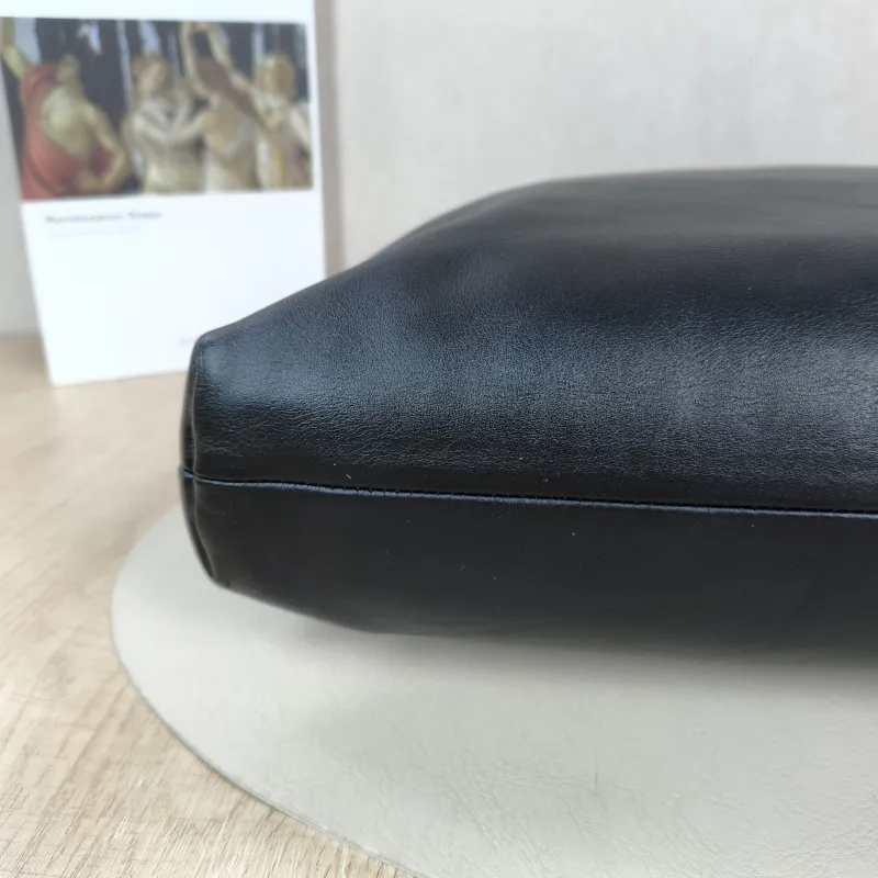Miumiu Crossbody Bag Hobo Shoulder Crossbody Bag Black Calfskin One Size 38 × 6 × 34 cm — detail view 9 of 10