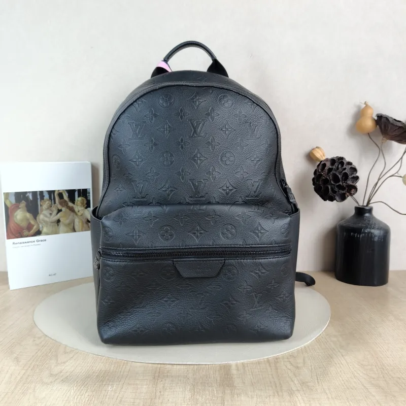 Louis Vuitton Backpack Discovery Backpack Black Calfskin Small 29 × 20 × 38 cm