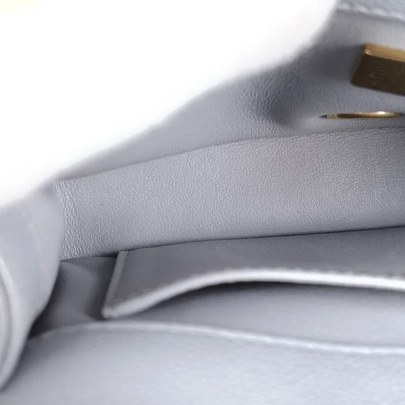 Chanel Crossbody Bag Classic Flap Large Mini CF Mini Grey Grained Calfskin mini20 × 6 × 12 cm — detail view 10 of 13