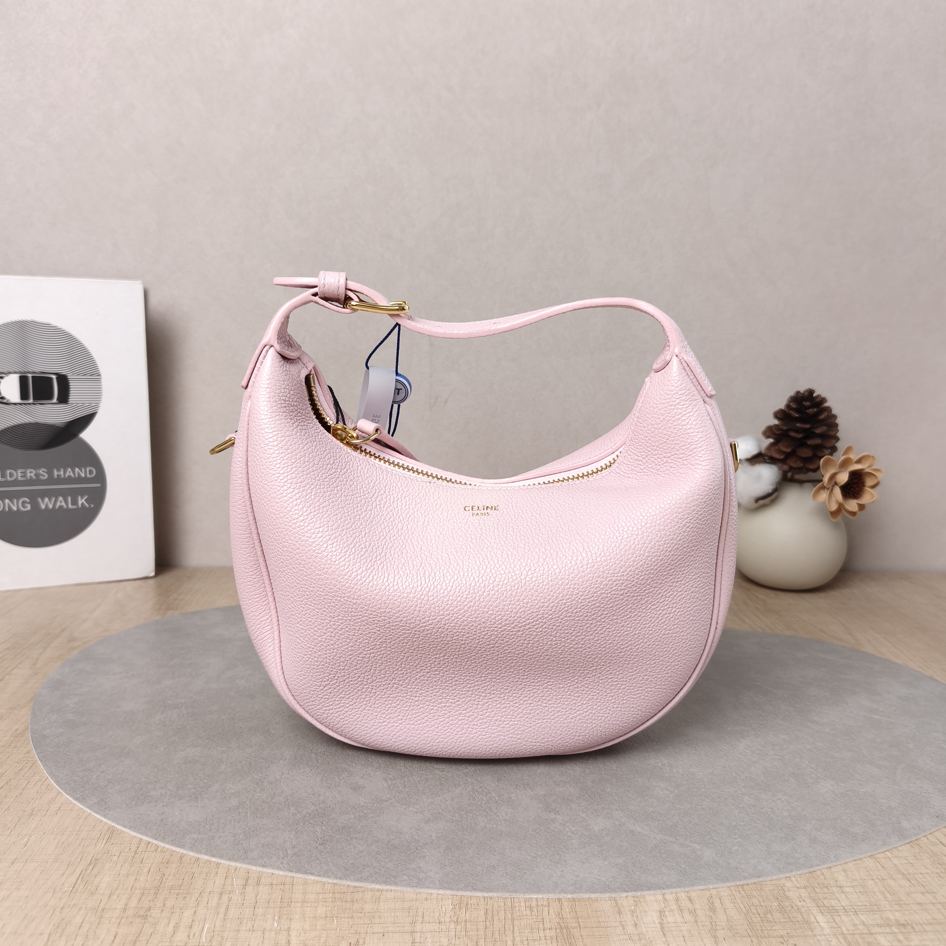 CELINE Crossbody Bag TEEN LULU hobo Calfskin Small21 × 5 × 24 cm