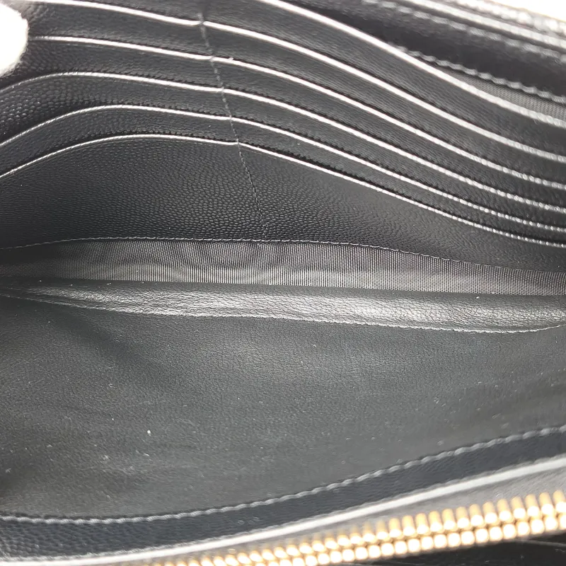 SAINT LAURENT Crossbody Bag CASSANDRE ENVELOPE Black Calfskin One Size 22.5 × 4 × 14 cm — detail view 6 of 13