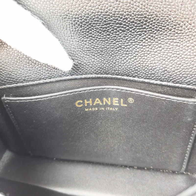 Chanel Crossbody Bag CF Mini Black with Gold-Tone Hardware Grained Calfskinmini18 × 5 × 12 cm — detail view 1 of 12