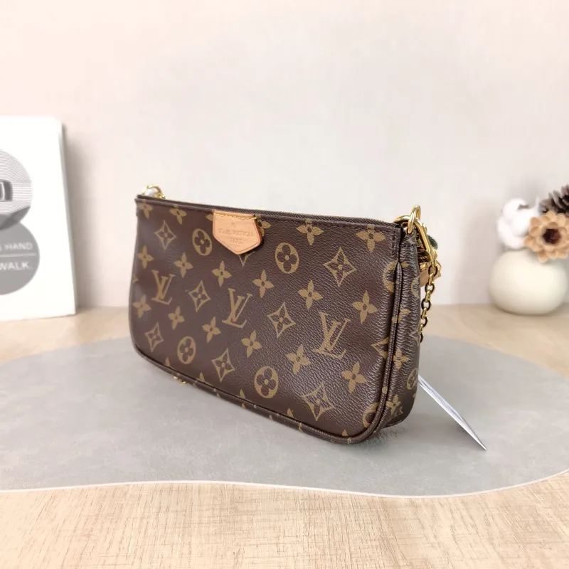 Louis Vuitton Crossbody Bag Multi Pochette Accessoires Shoulder Strap PVC Small 24 × 4 × 13.5 cm — cover view 2 of 5