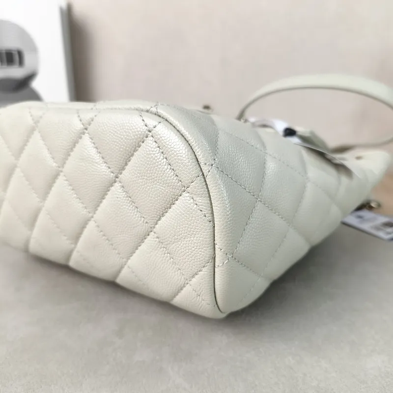 Chanel Backpack23s Backpack Grey Grained Calfskin Small18 × 10 × 23 cm — detail view 3 of 13