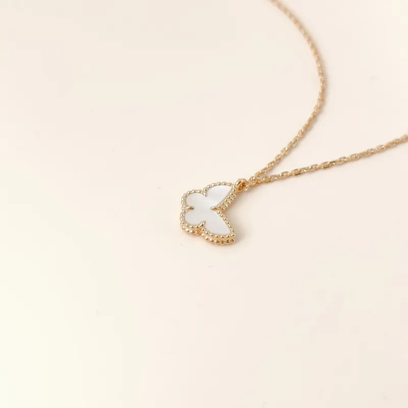 Van Cleef & Arpels Necklace Lucky Alhambra Necklace Pearl · White Mother-of-Pearl18KY ellow Gold One Size39cm — cover view 11 of 11