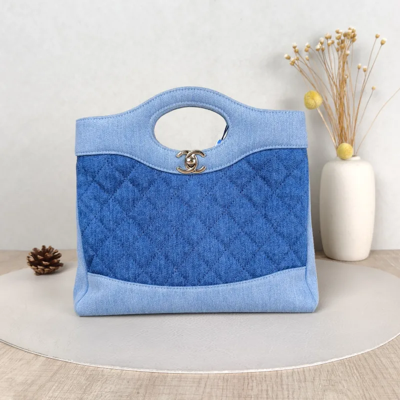Chanel Crossbody Bag 31Bag Navy Blue Mini 23 × 5.5 × 22 cm