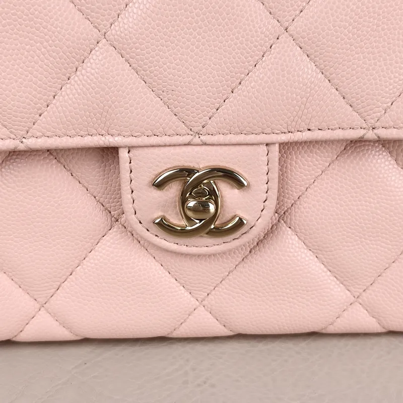 Chanel Crossbody Bag Top Handle Crossbody Bag Box Pink Calfskin One Size 19 × 8 × 12 cm — detail view 7 of 11