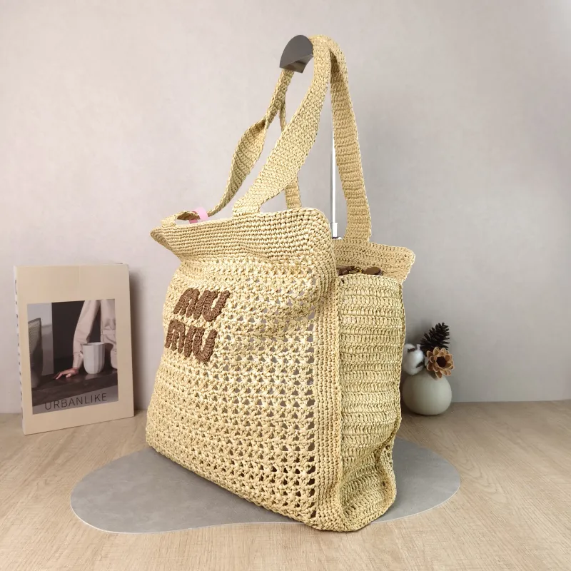 Miumiu Top Handle Bag Top Handle Bag Woven One Size 40 × 10 × 37 cm — cover view 4 of 6